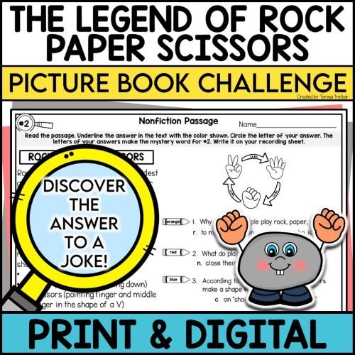 Read aloud book activities for The Legend of Rock Paper Scissors