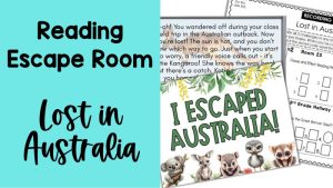 Reading escape room Lost in Australia