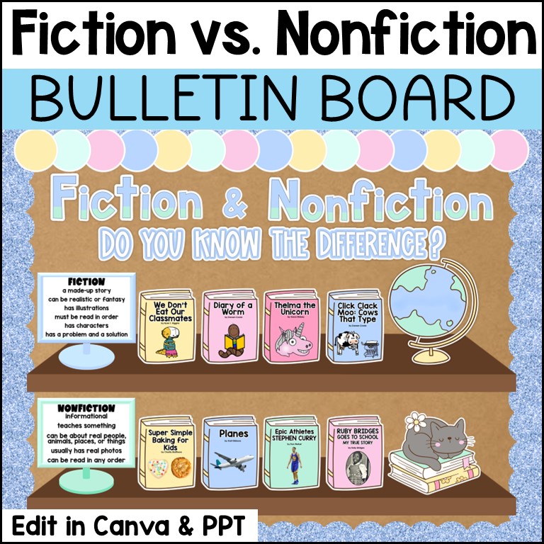 5 Creative Ways to Use a Fiction and Nonfiction Bulletin Board in Your Library or Classroom